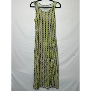 Threads 4 Thought Women's Racerback Maxi Dress Geometric Design Size S